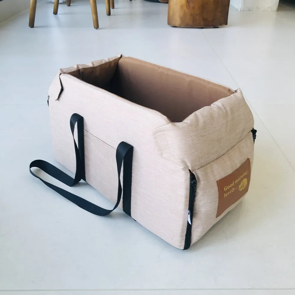 Portable Dog Car Seat Bed Carrier