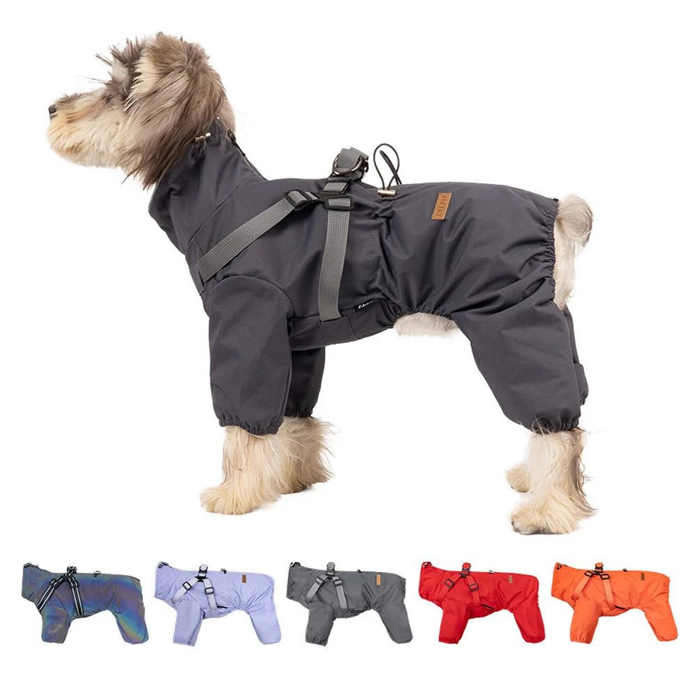 Waterproof Raincoat with Harness