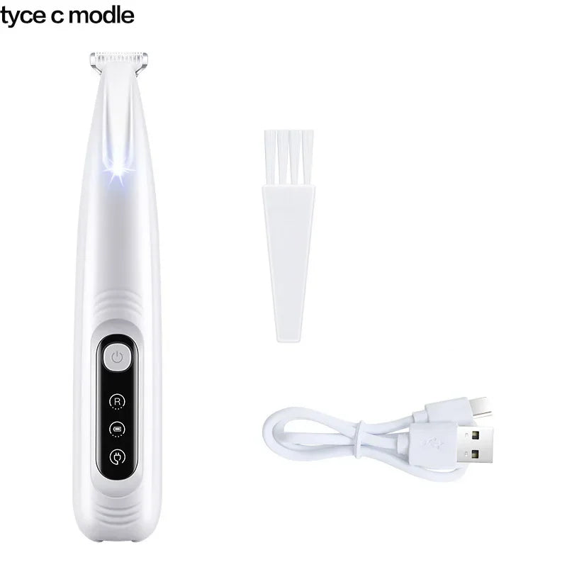 LED Dog Paw Trimmer Waterproof Clippers