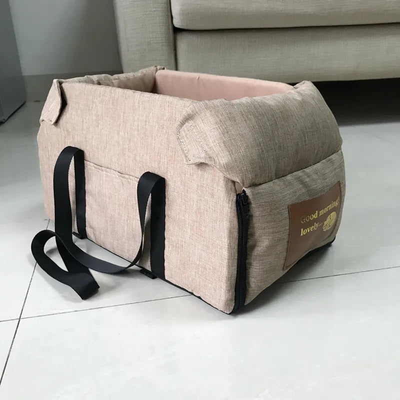 Portable Dog Car Seat Bed Carrier