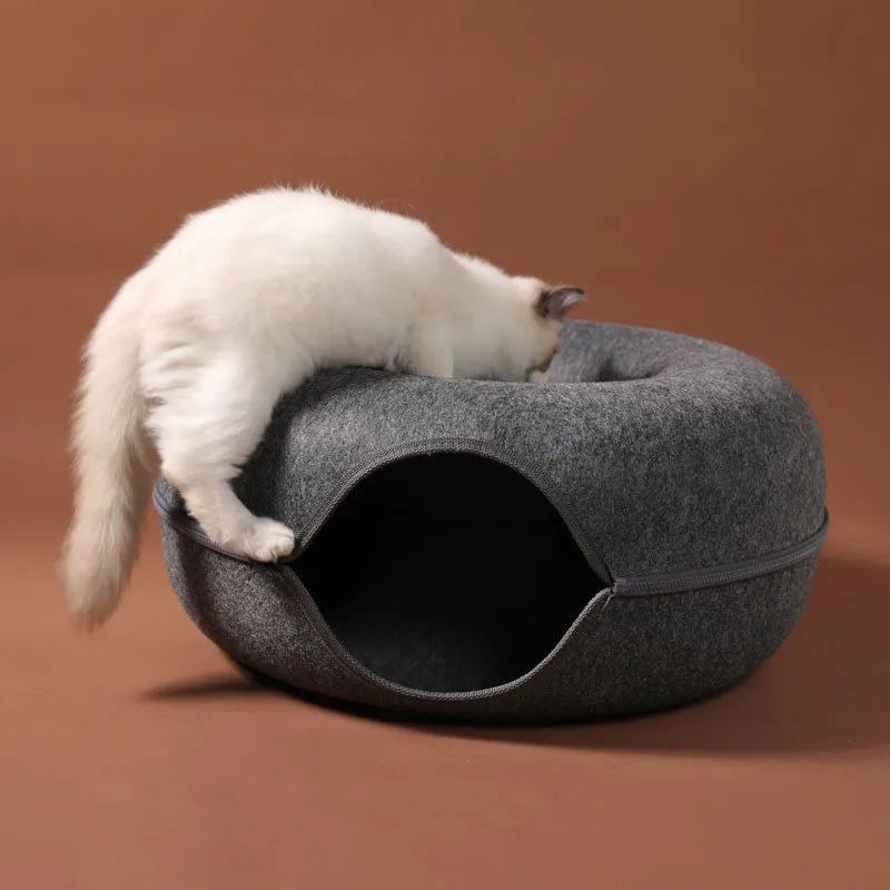 Interactive Tunnel Indoor Felt Cat House