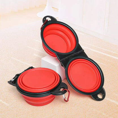 1-Piece Foldable Dual Bowl