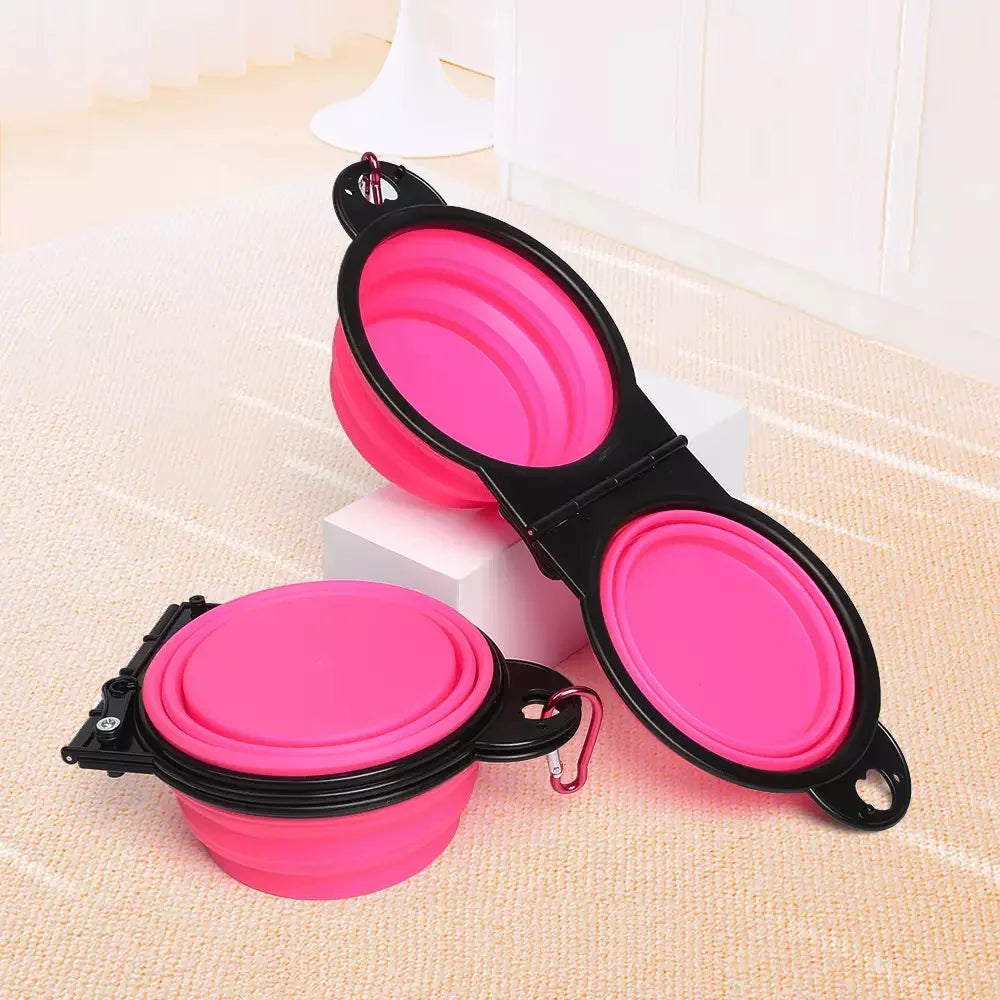 1-Piece Foldable Dual Bowl