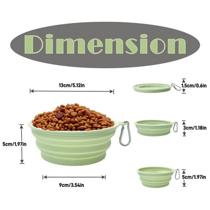 2pcs Collapsible Silicone Bowls