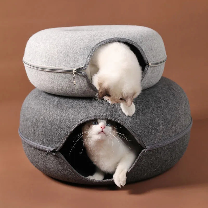 Interactive Tunnel Indoor Felt Cat House