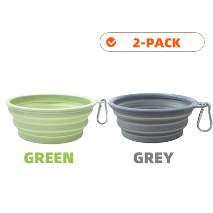 2pcs Collapsible Silicone Bowls