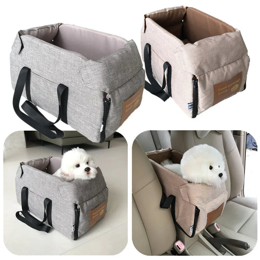 Portable Dog Car Seat Bed Carrier