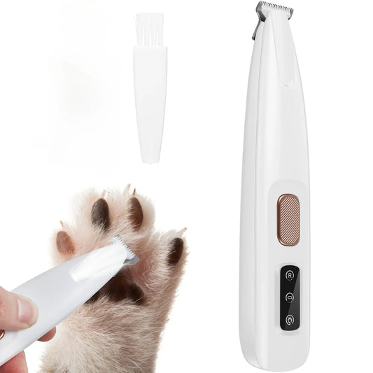 LED Dog Paw Trimmer Waterproof Clippers