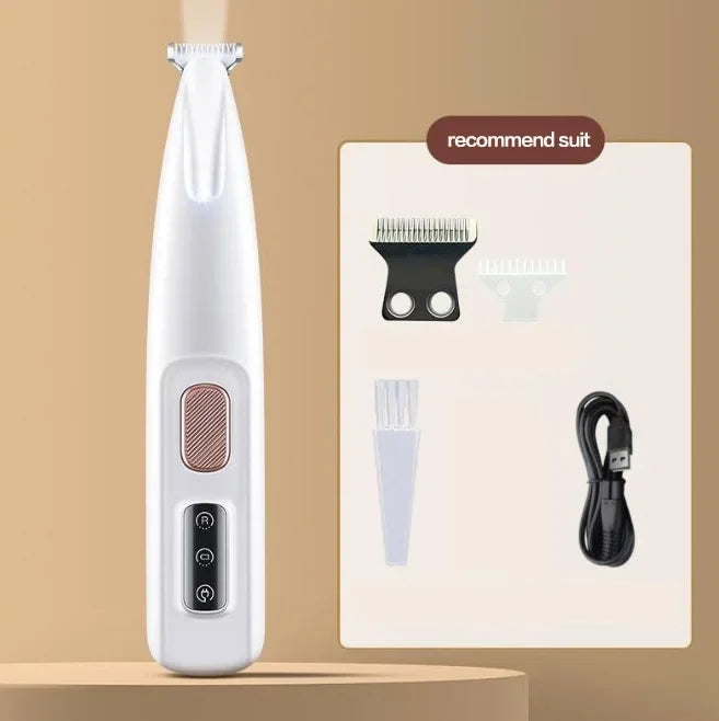 LED Dog Paw Trimmer Waterproof Clippers