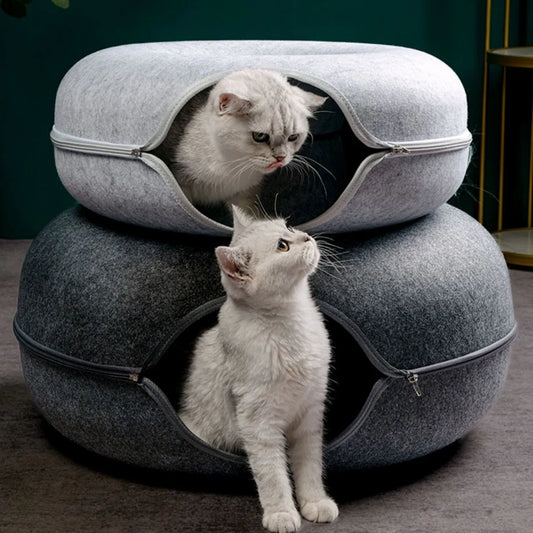 Interactive Tunnel Indoor Felt Cat House