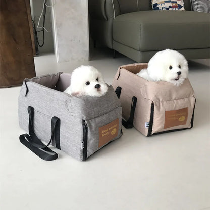 Portable Dog Car Seat Bed Carrier