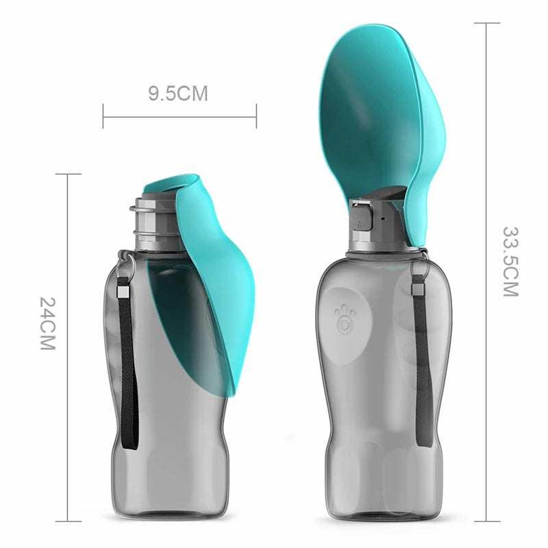 Foldable 800ml Water Bottle