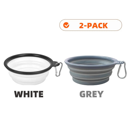 2pcs Collapsible Silicone Bowls