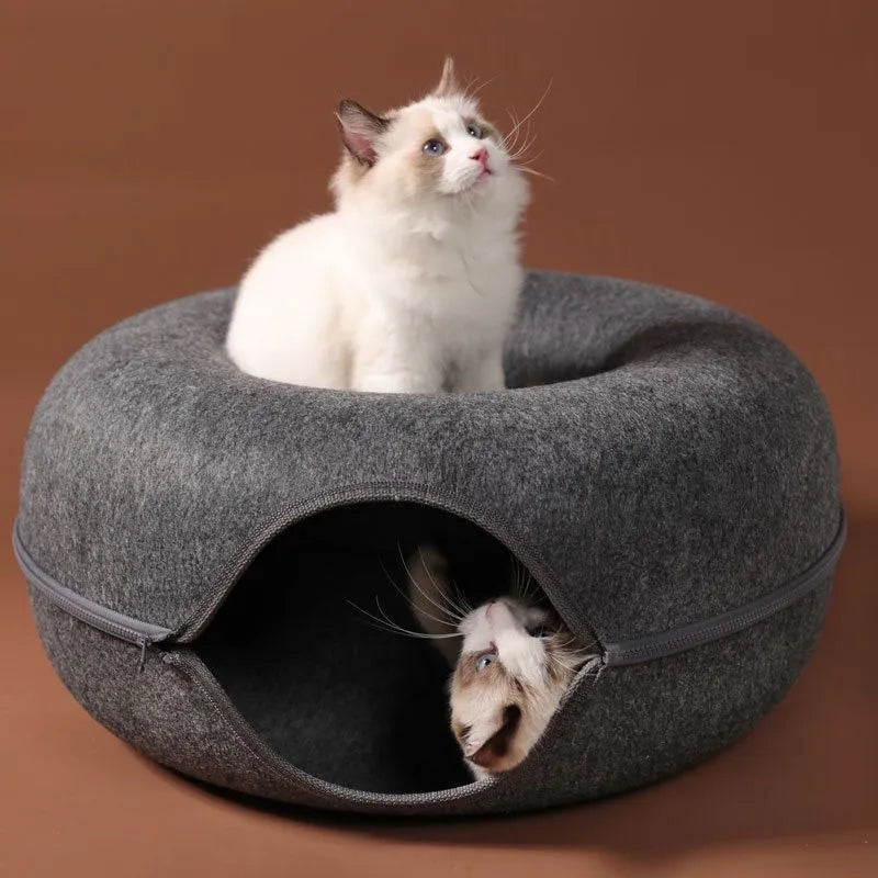 Interactive Tunnel Indoor Felt Cat House