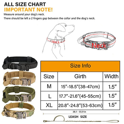 Durable Tactical Collar Leash