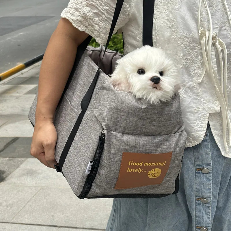 Portable Dog Car Seat Bed Carrier