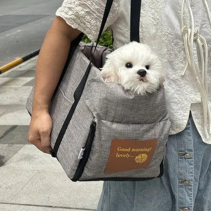 Portable Dog Car Seat Bed Carrier