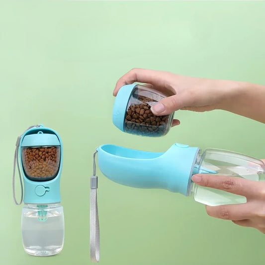 Portable Water Bottle with Food Container