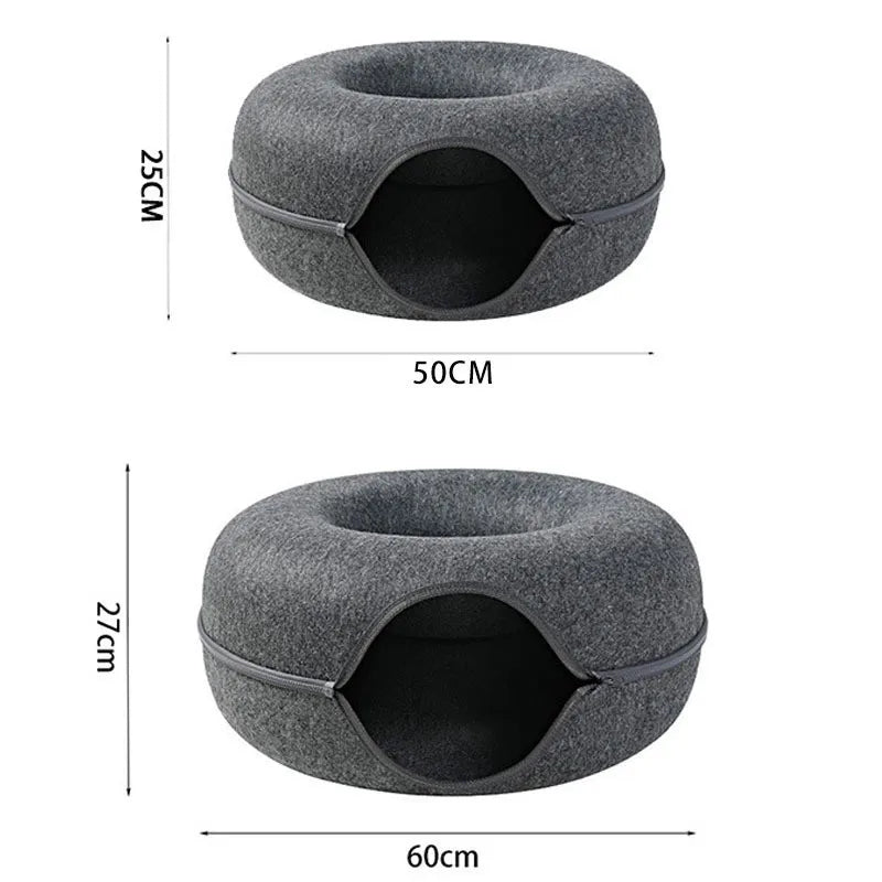 Interactive Tunnel Indoor Felt Cat House