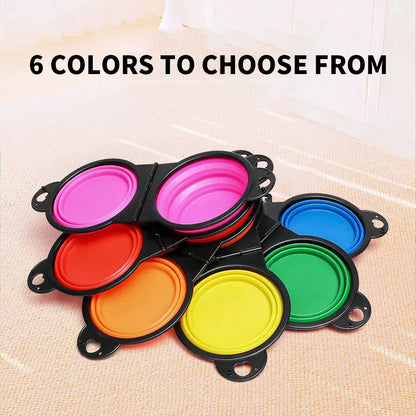 1-Piece Foldable Dual Bowl