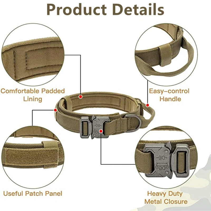 Durable Tactical Collar Leash