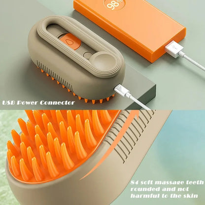 3-in-1 Pet Steamy Brush