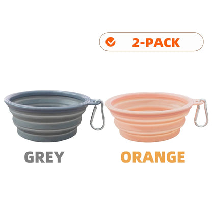 2pcs Collapsible Silicone Bowls