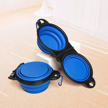 1-Piece Foldable Dual Bowl