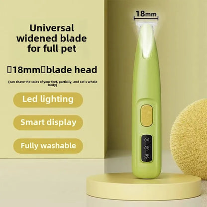LED Dog Paw Trimmer Waterproof Clippers