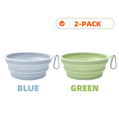 2pcs Collapsible Silicone Bowls