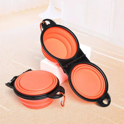 1-Piece Foldable Dual Bowl