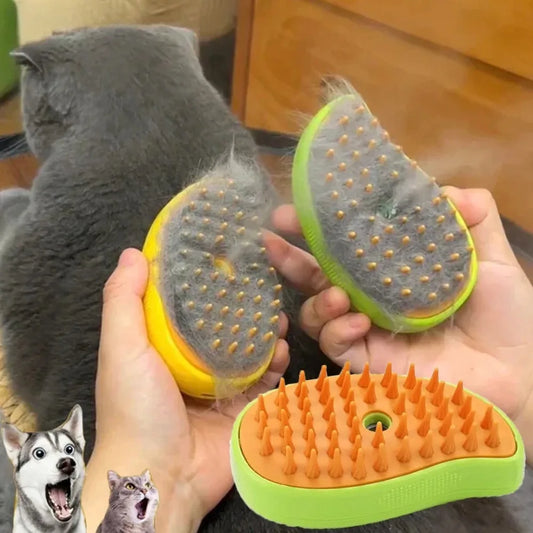 3-in-1 Pet Steamy Brush