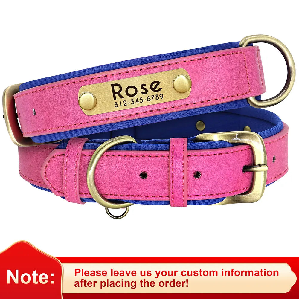 Custom PU Leather Collar