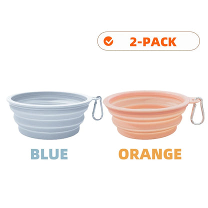 2pcs Collapsible Silicone Bowls
