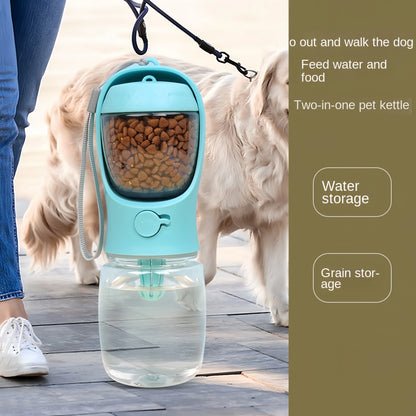 Portable Water Bottle with Food Container