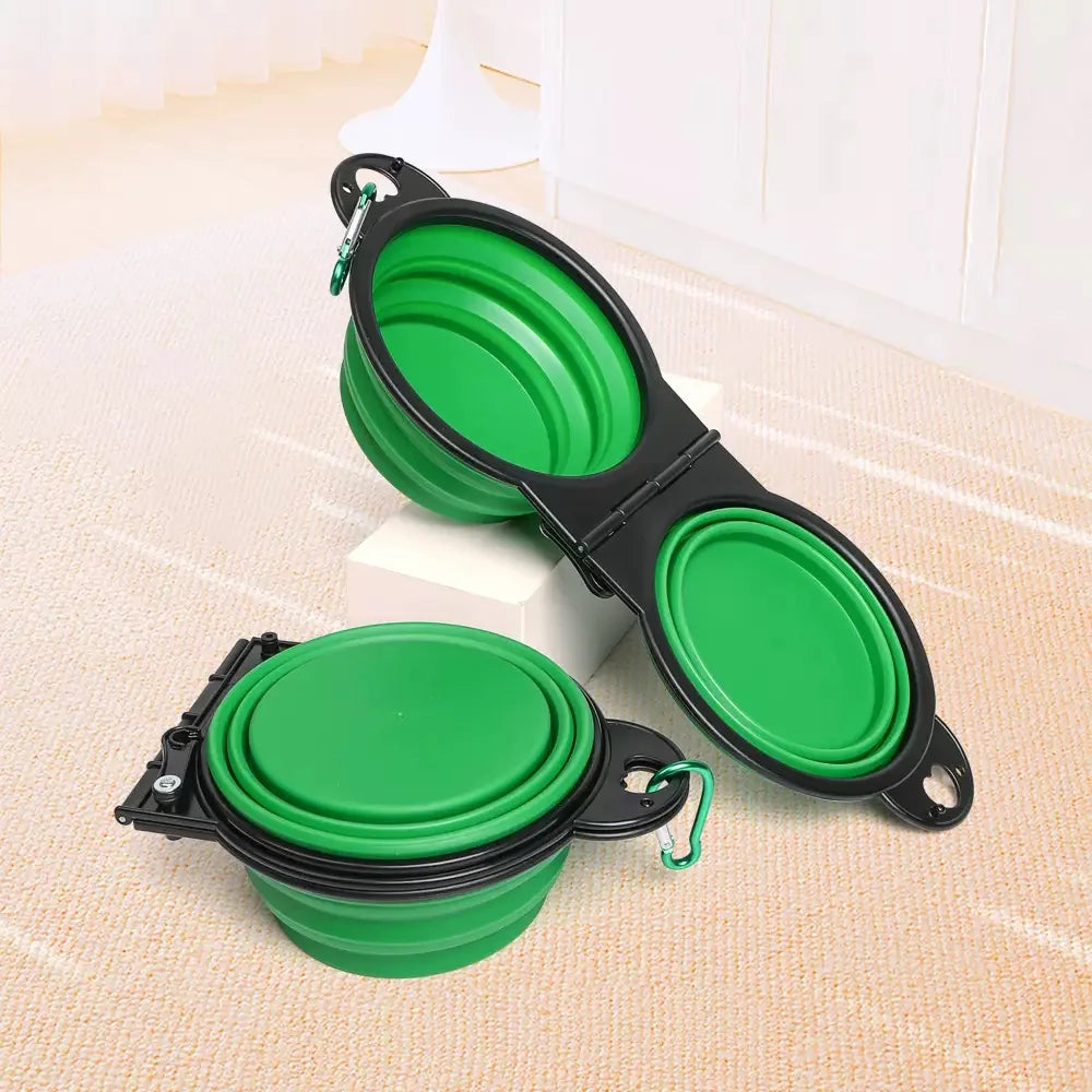 1-Piece Foldable Dual Bowl