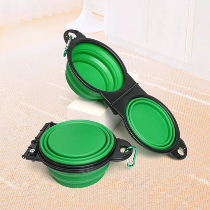 1-Piece Foldable Dual Bowl